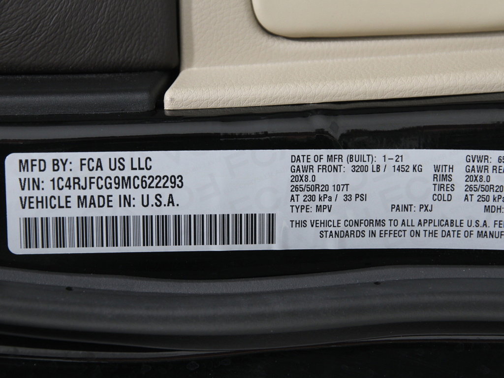 Used 2021 Jeep Grand Cherokee Overland image 26