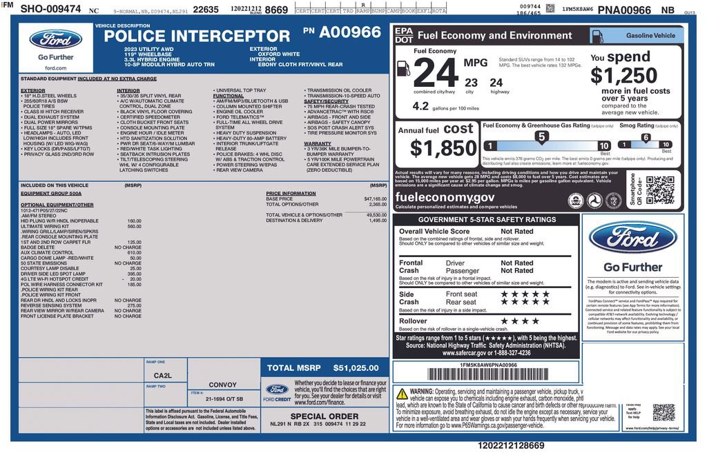 Used 2023 Ford Explorer 4WD Police Interceptor w/ Ultimate Wiring Package image 15