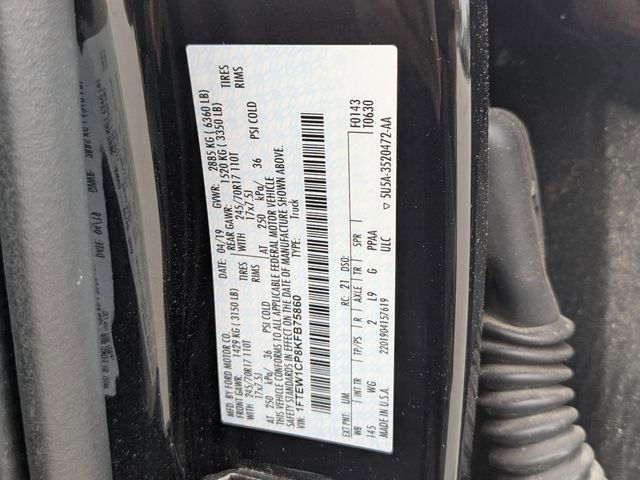Certified 2019 Ford F150 XL w/ Equipment Group 101A Mid image 29