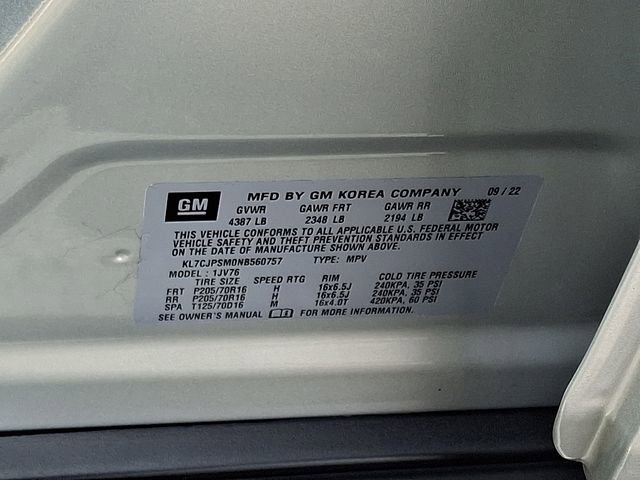 Certified 2022 Chevrolet Trax LT w/ LT Convenience Package AWD/4WD image 25