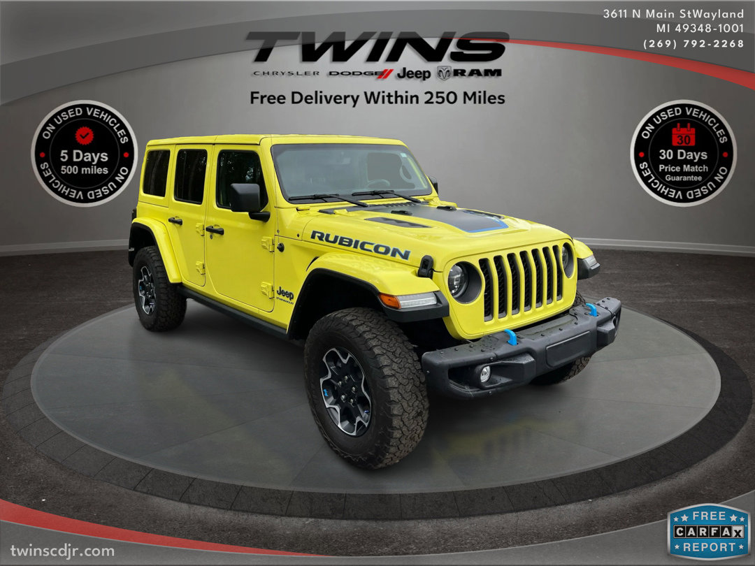 Used 2023 Jeep Wrangler Unlimited Rubicon 4xe w/ Steel Bumper Group