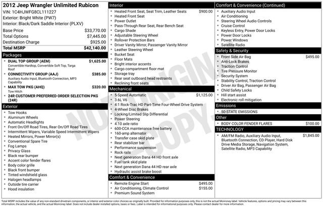 Used 2012 Jeep Wrangler Unlimited Rubicon w/ Dual Top Group video 2