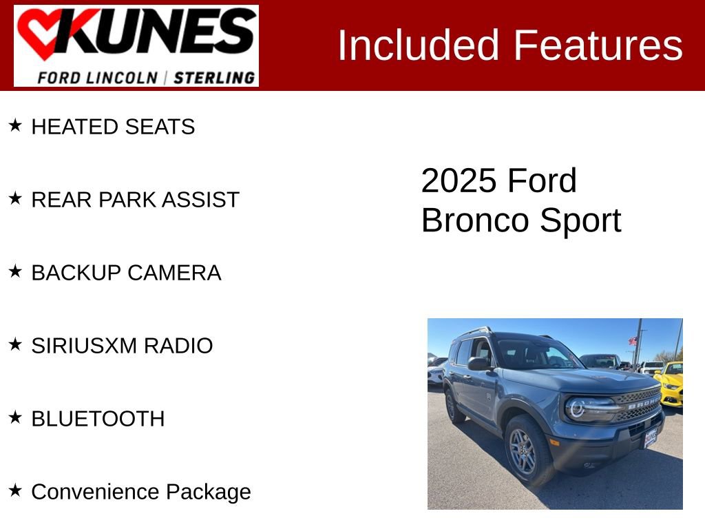 New 2025 Ford Bronco Sport Big Bend w/ Convenience Package image 3
