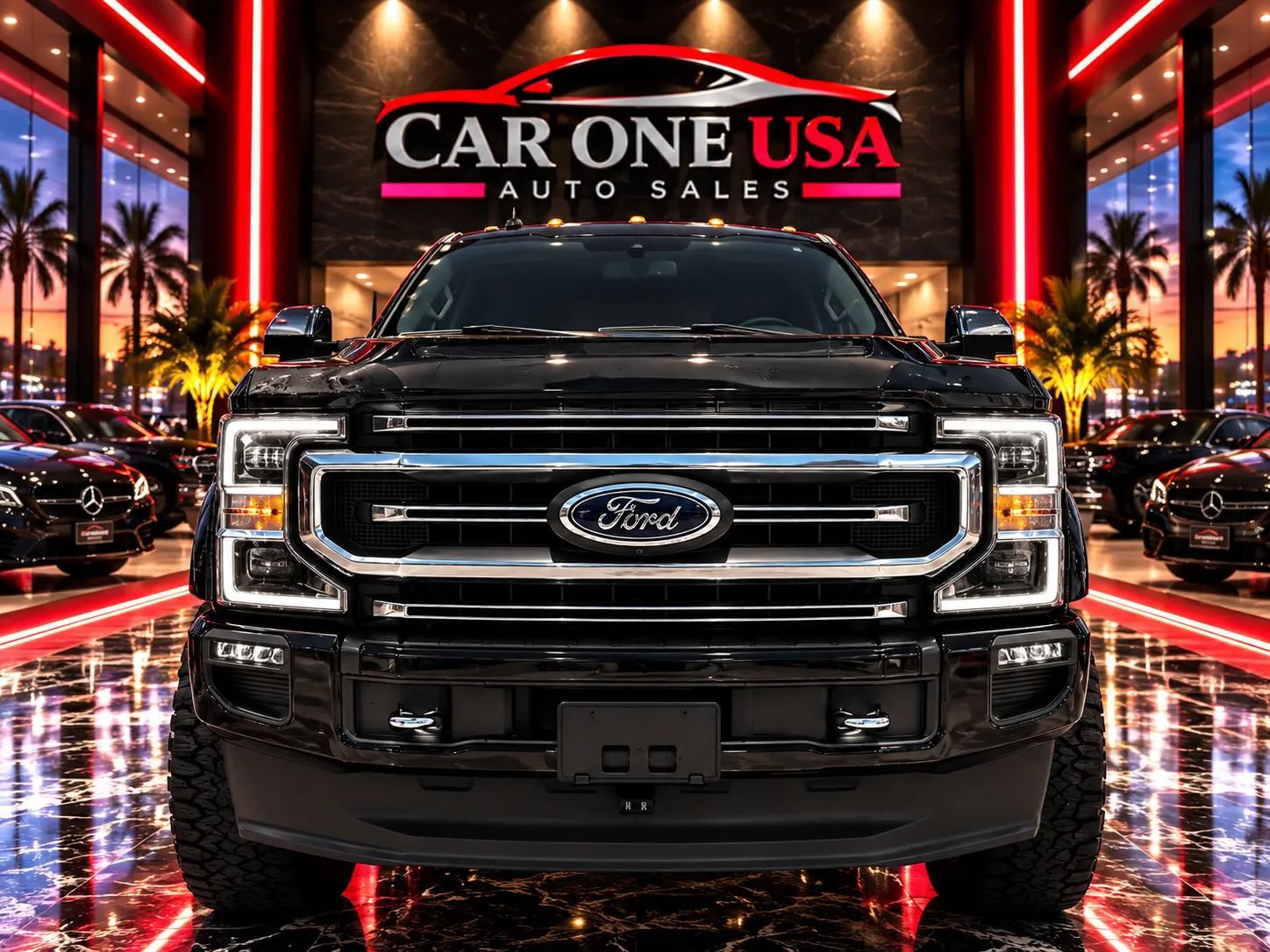 Used 2020 Ford F250 Platinum w/ FX4 Off-Road Package AWD/4WD image 8