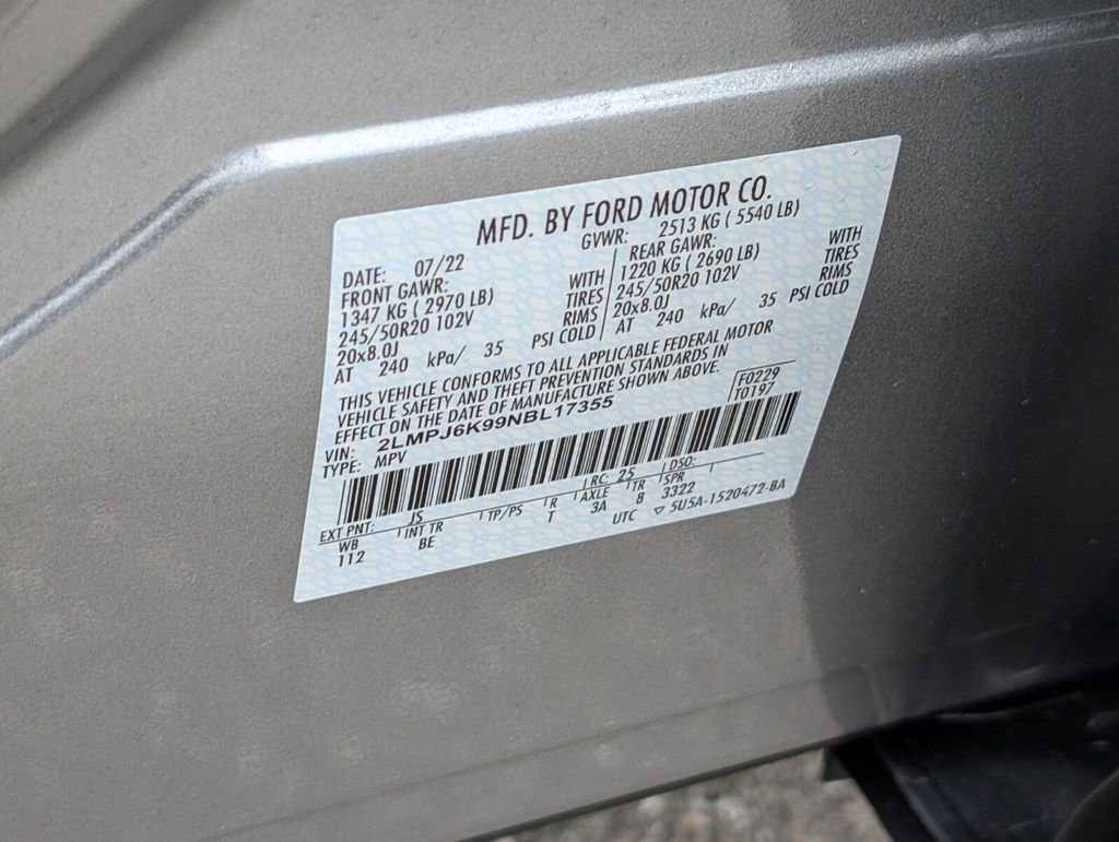 Certified 2022 Lincoln Nautilus Reserve w/ Equipment Group 201A image 20