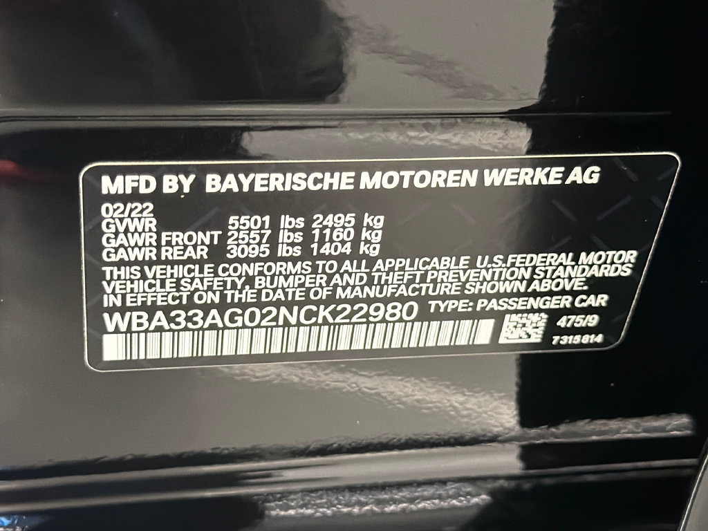 Used 2022 BMW 530e xDrive w/ Convenience Package AWD/4WD image 36