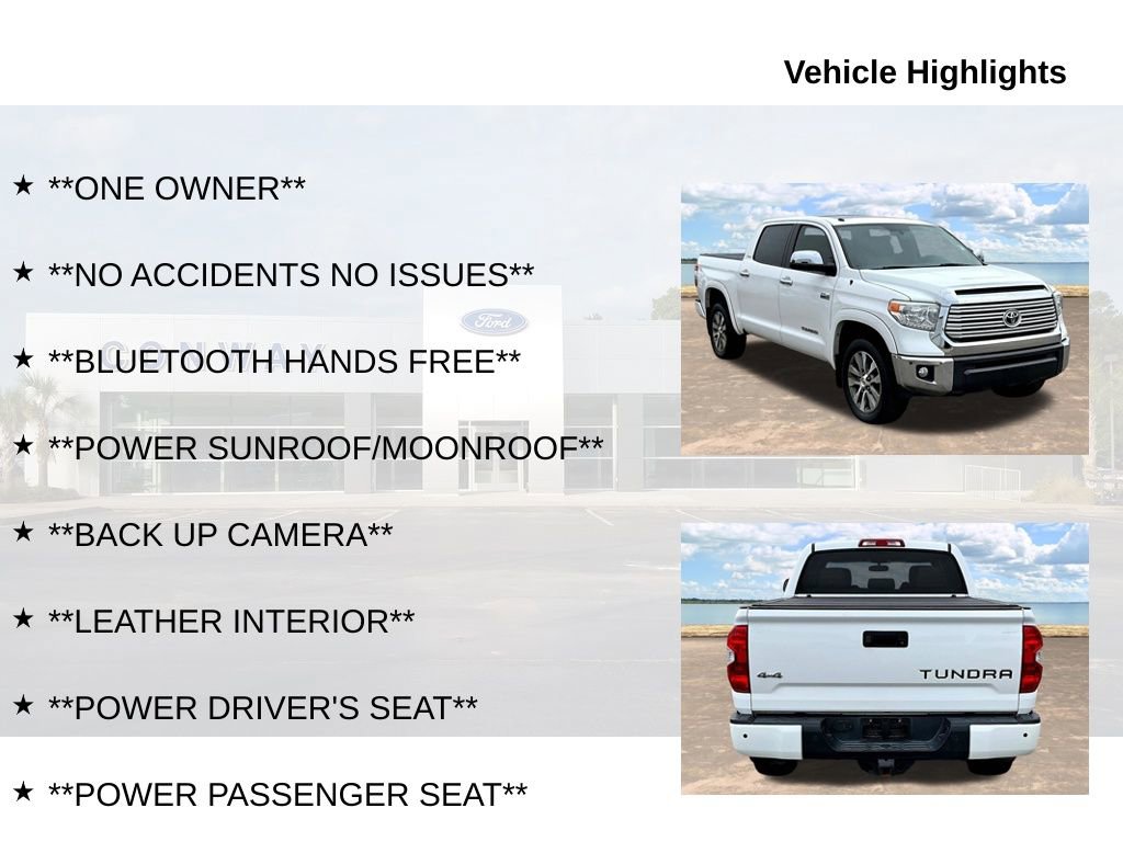 Used 2017 Toyota Tundra Limited w/ Limited Premium Package AWD/4WD image 6