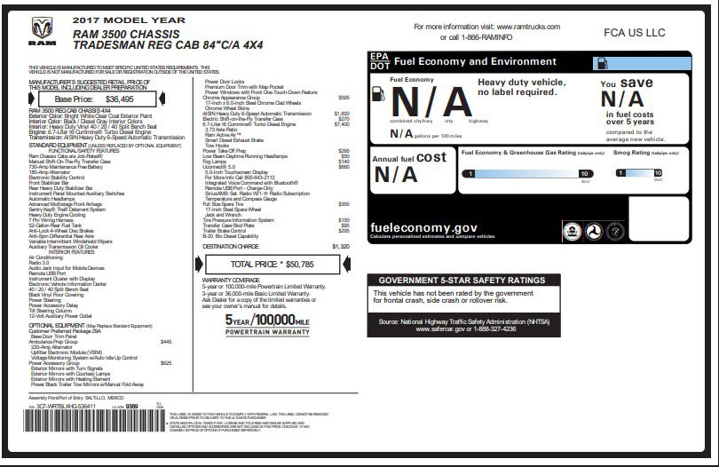 Used 2017 RAM 3500 Tradesman w/ Chrome Appearance Group image 4