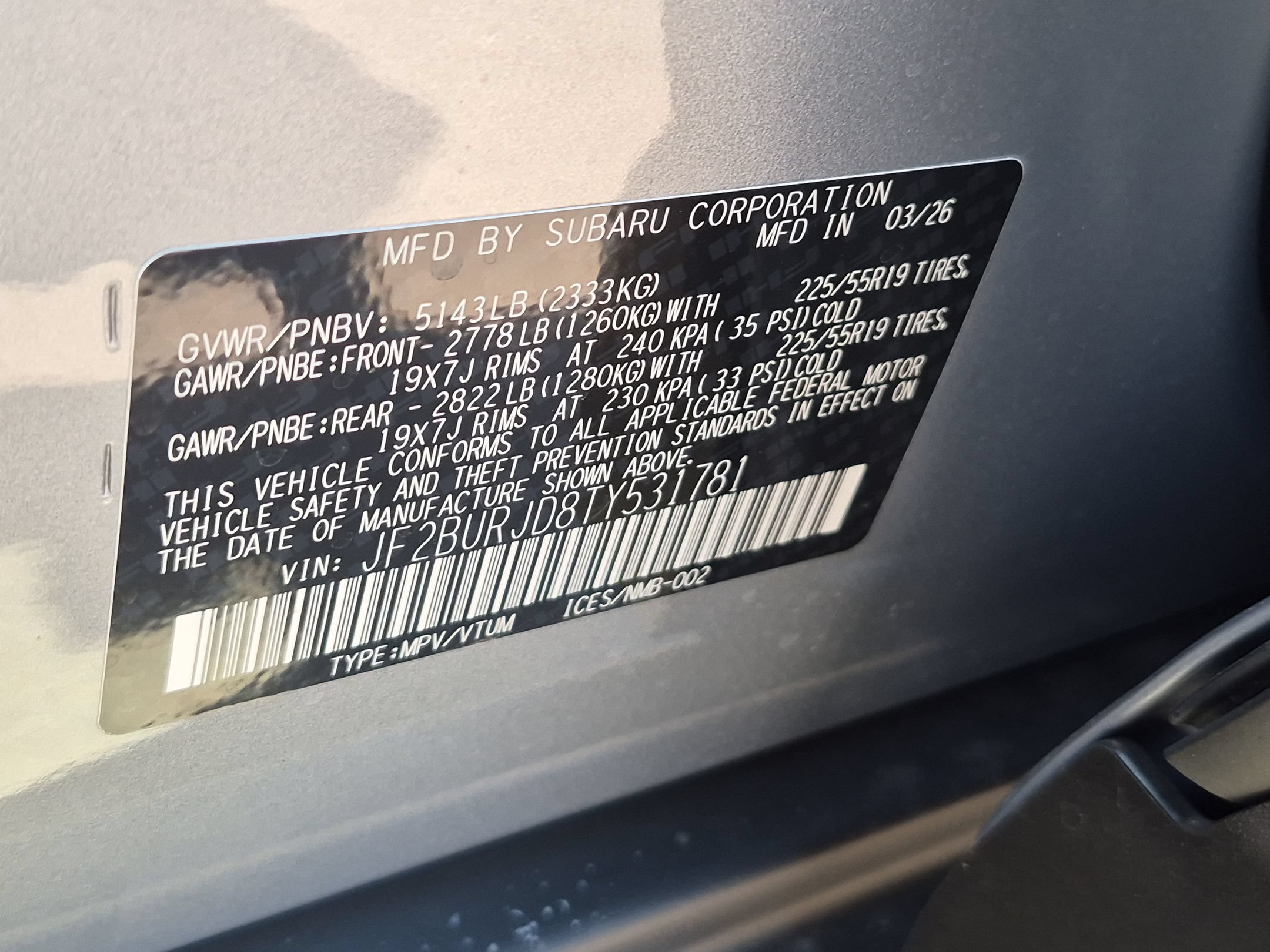 New 2026 Subaru Outback Touring XT AWD/4WD image 26