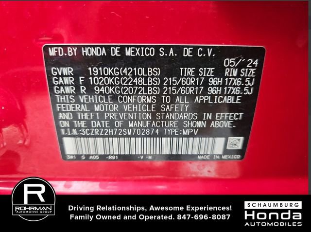 Used 2025 Honda HR-V EX-L image 8