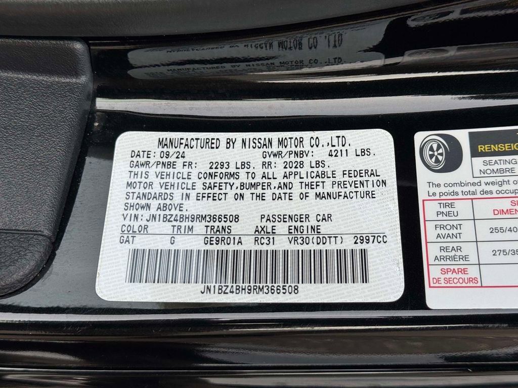 Certified 2024 Nissan Z Performance image 16
