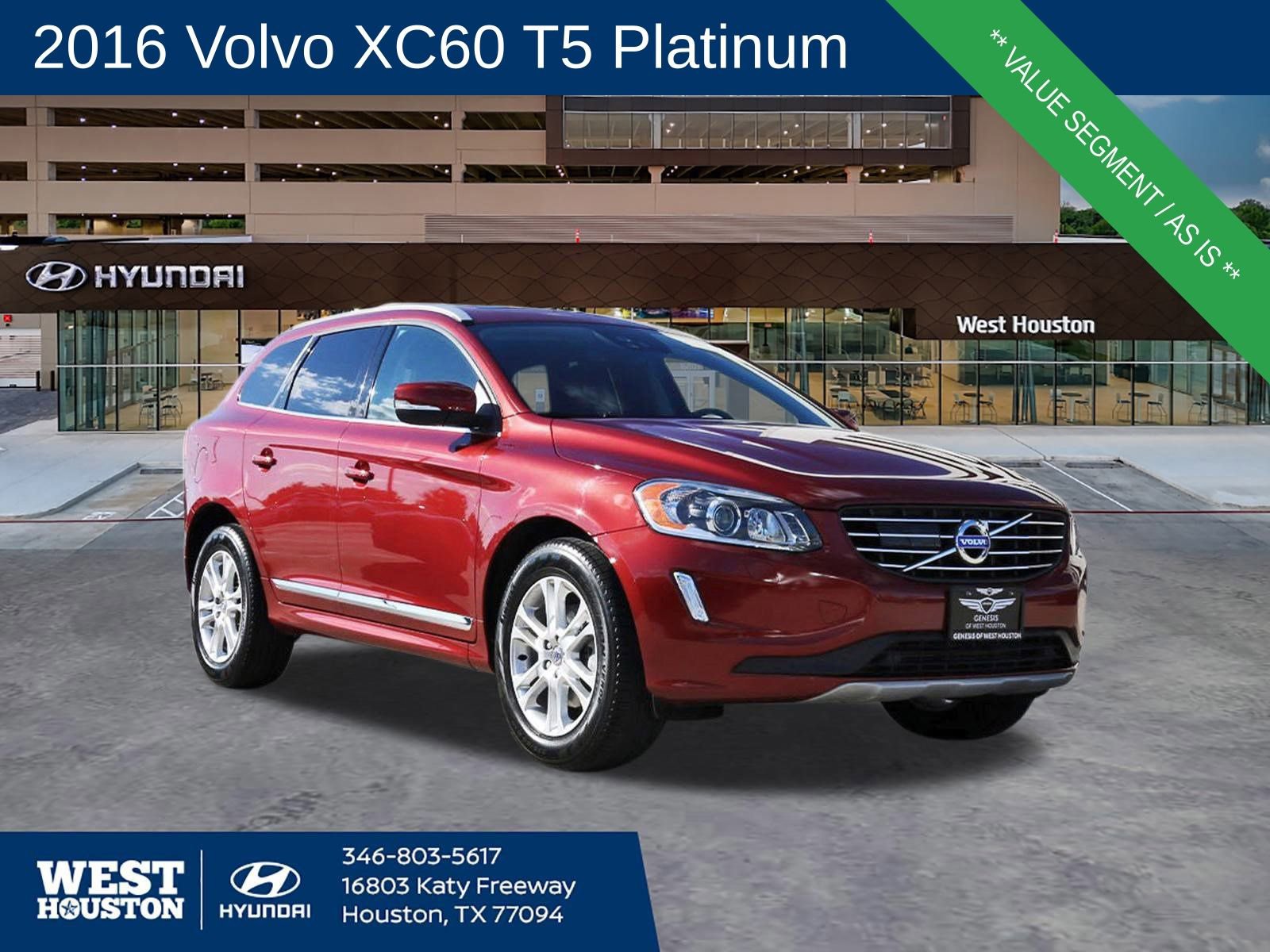 Used 2016 Volvo XC60 T5 Platinum image 1
