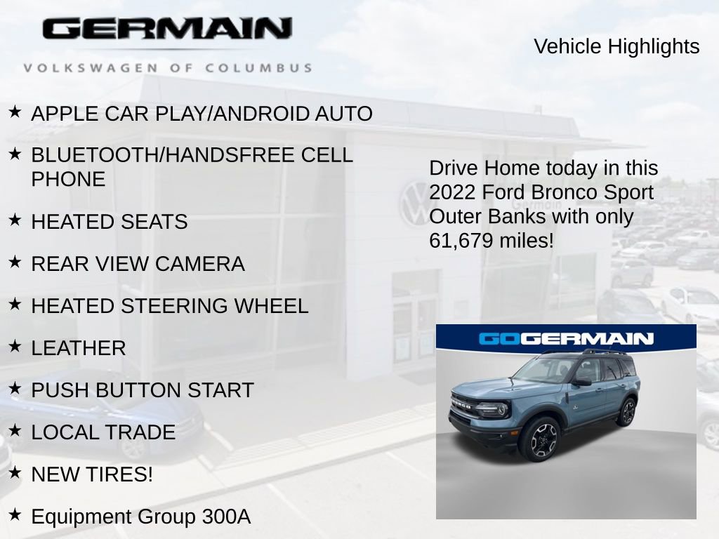 Used 2022 Ford Bronco Sport Outer Banks image 6