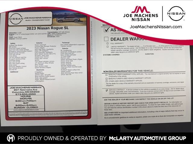 Used 2023 Nissan Rogue SL w/ SL Premium Package image 31