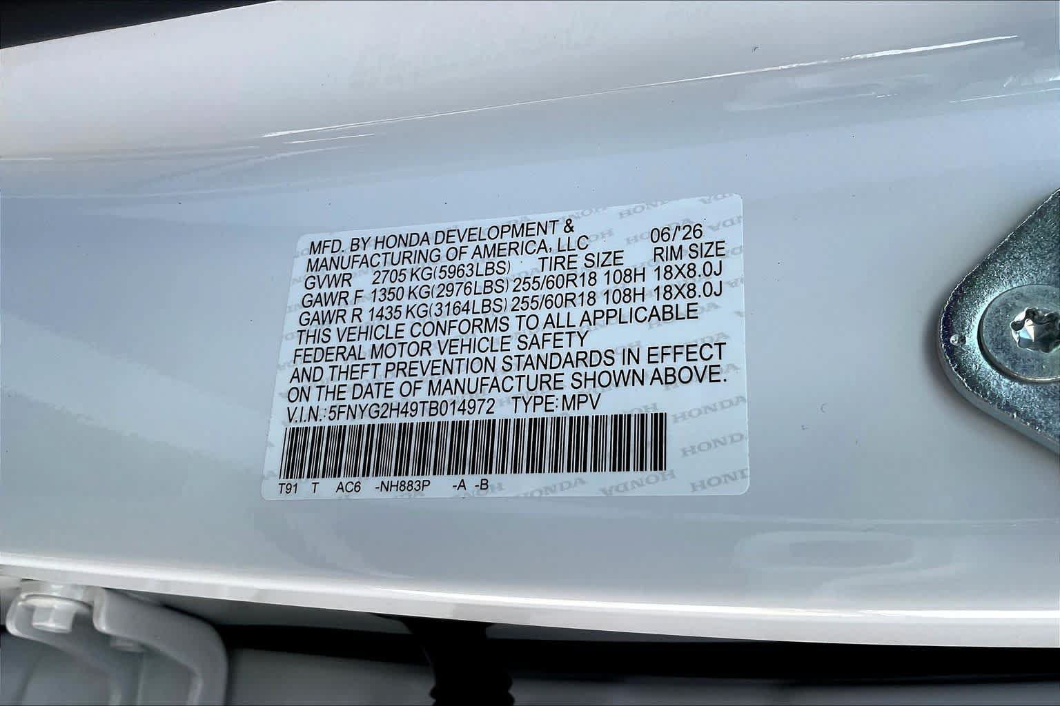 New 2026 Honda Pilot EX-L image 19