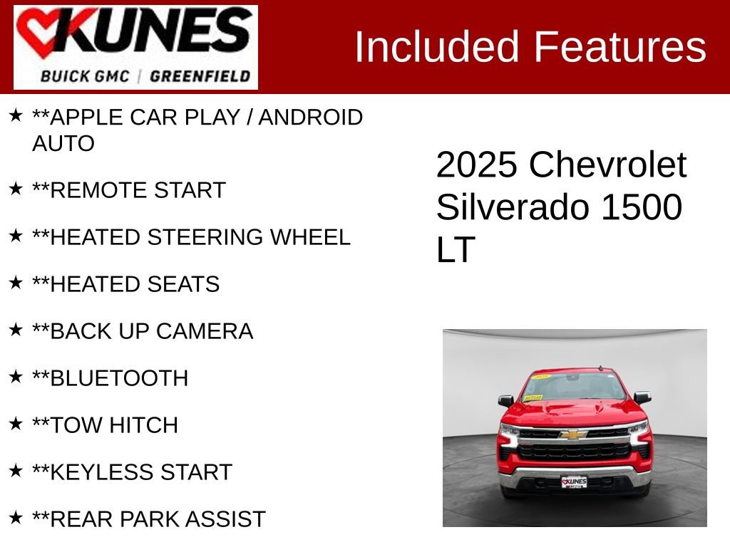 Used 2025 Chevrolet Silverado 1500 LT w/ Work Truck Package AWD/4WD image 2