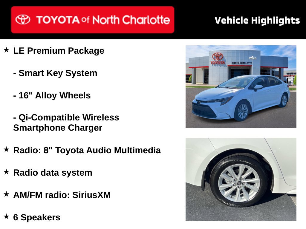 Used 2026 Toyota Corolla LE w/ LE Premium Package FWD image 4