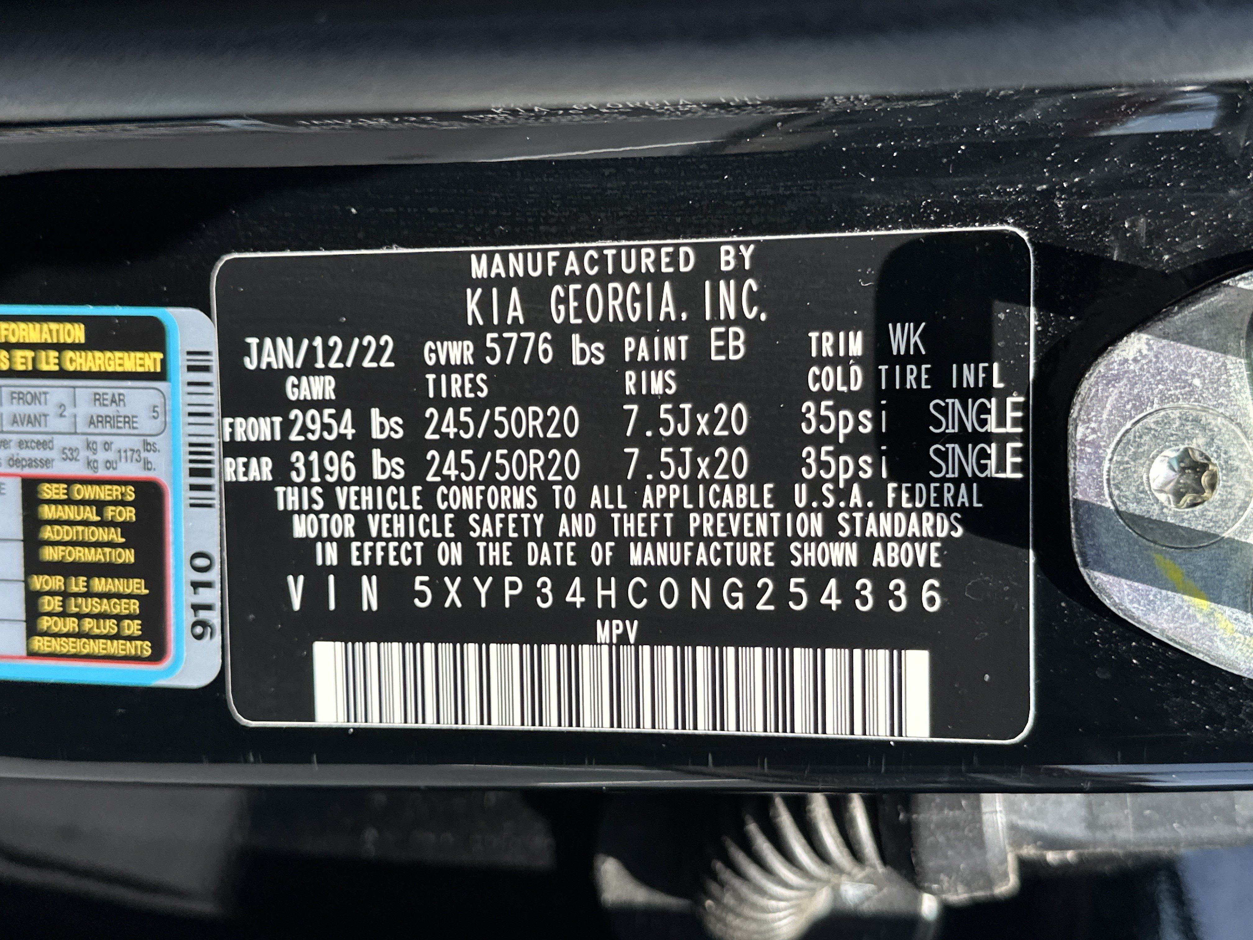 Used 2022 Kia Telluride EX w/ EX Premium Package FWD image 30