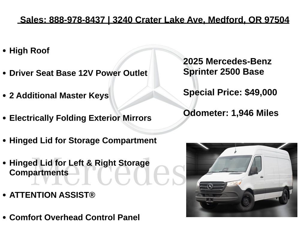 Used 2025 Mercedes-Benz Sprinter 2500 image 15