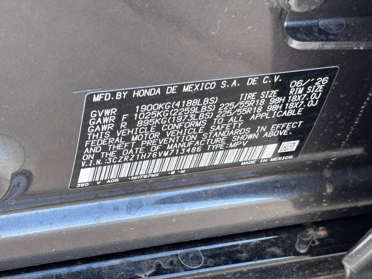 New 2027 Honda HR-V EX-L image 23