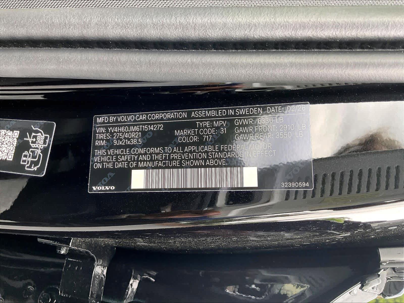 New 2026 Volvo XC90 T8 Ultra w/ Protection Package image 36
