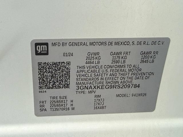 Used 2024 Chevrolet Equinox LT w/ LPO, Floor Liner Package FWD image 24