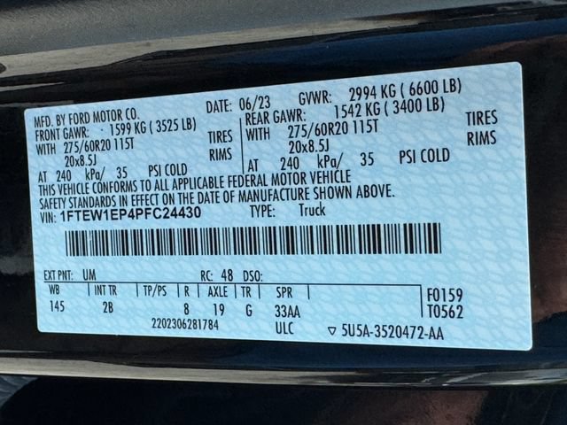 Used 2023 Ford F150 Lariat w/ Equipment Group 502A High AWD/4WD image 33