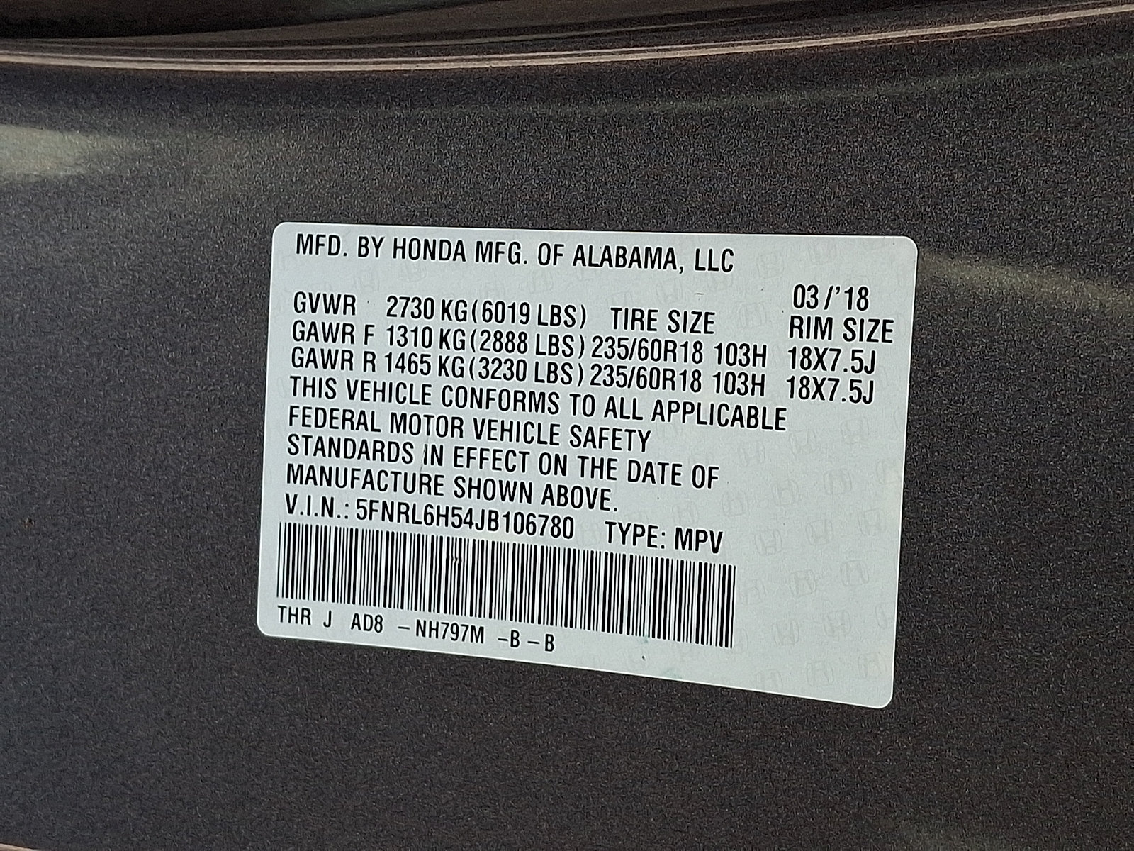Used 2018 Honda Odyssey EX image 26