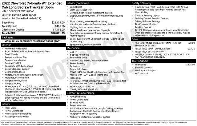 Used 2022 Chevrolet Colorado W/T image 22