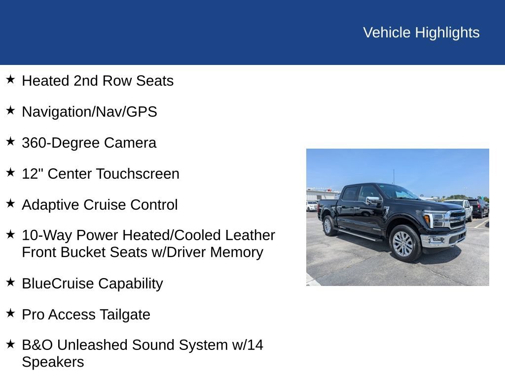 Used 2024 Ford F150 Lariat w/ Equipment Group 502A High AWD/4WD image 32