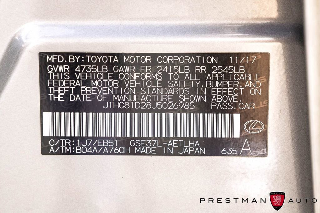 Used 2018 Lexus IS 300 AWD w/ Comfort Package image 41