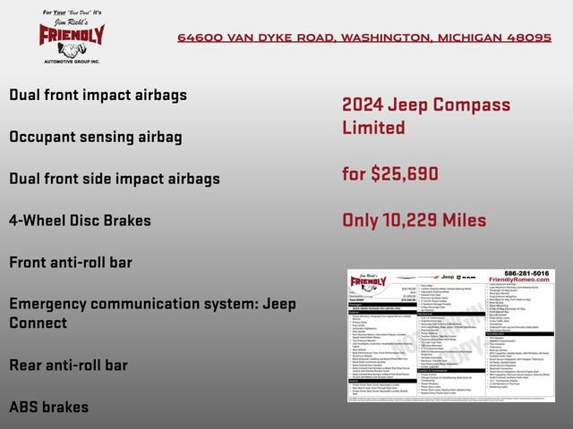 Used 2024 Jeep Compass Limited AWD/4WD image 5
