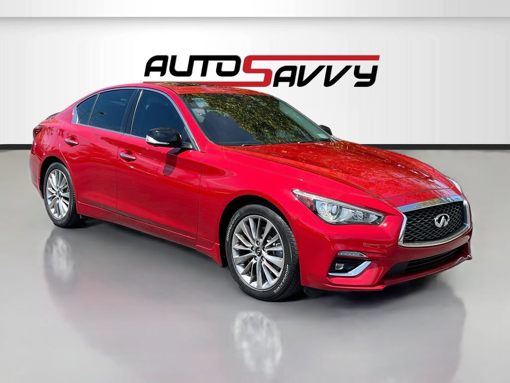 Used 2021 INFINITI Q50 Luxe w/ All Weather Package AWD/4WD image 1