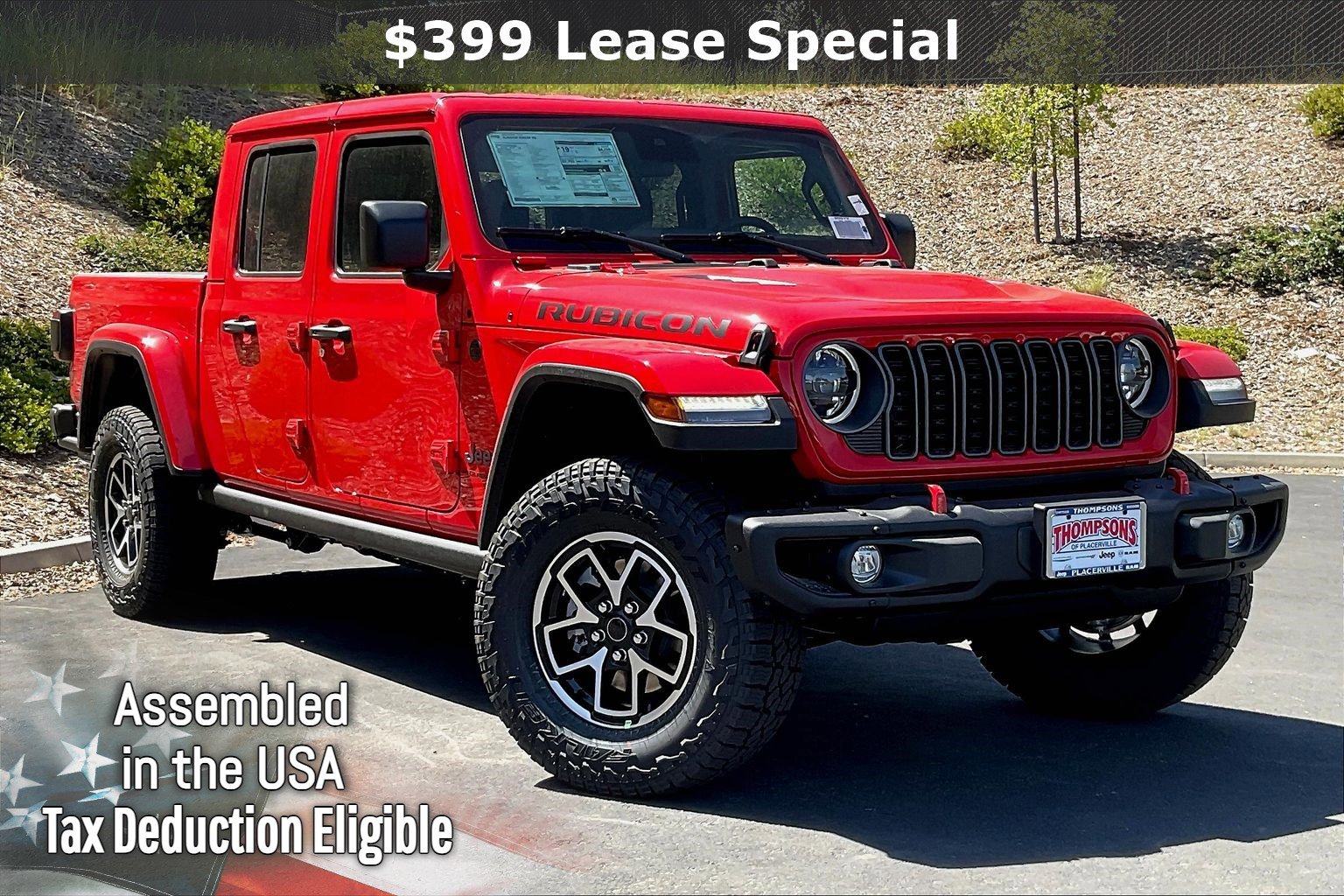 New 2025 Jeep Gladiator Rubicon w/ Steel Bumper Group
