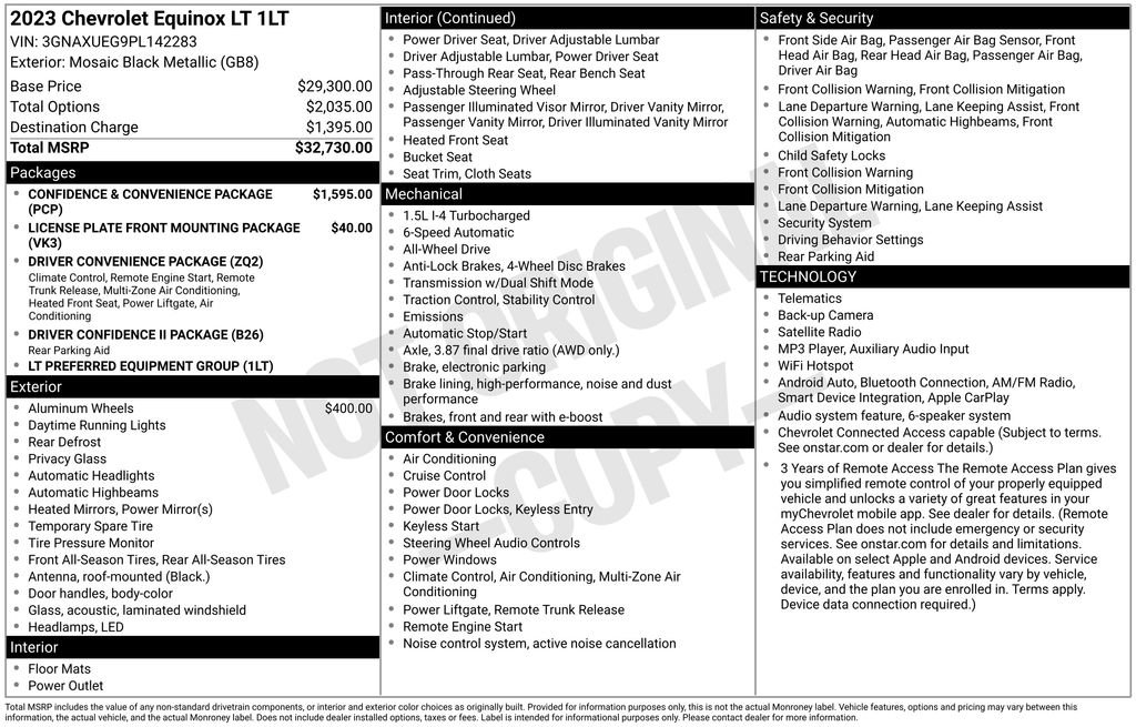 Certified 2023 Chevrolet Equinox LT AWD/4WD image 12