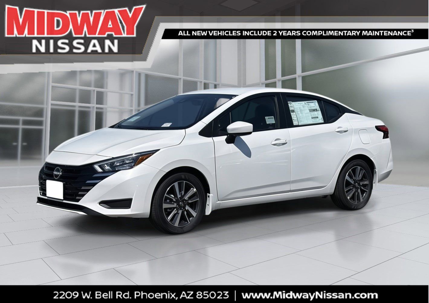 New 2025 Nissan Versa SV w/ Trunk Package image 1