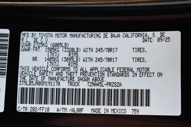 New 2025 Toyota Tacoma SR5 image 15