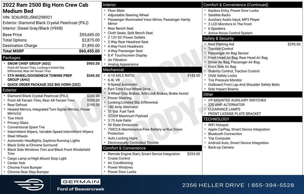 Used 2022 RAM 2500 Big Horn w/ Snow Chief Group image 27