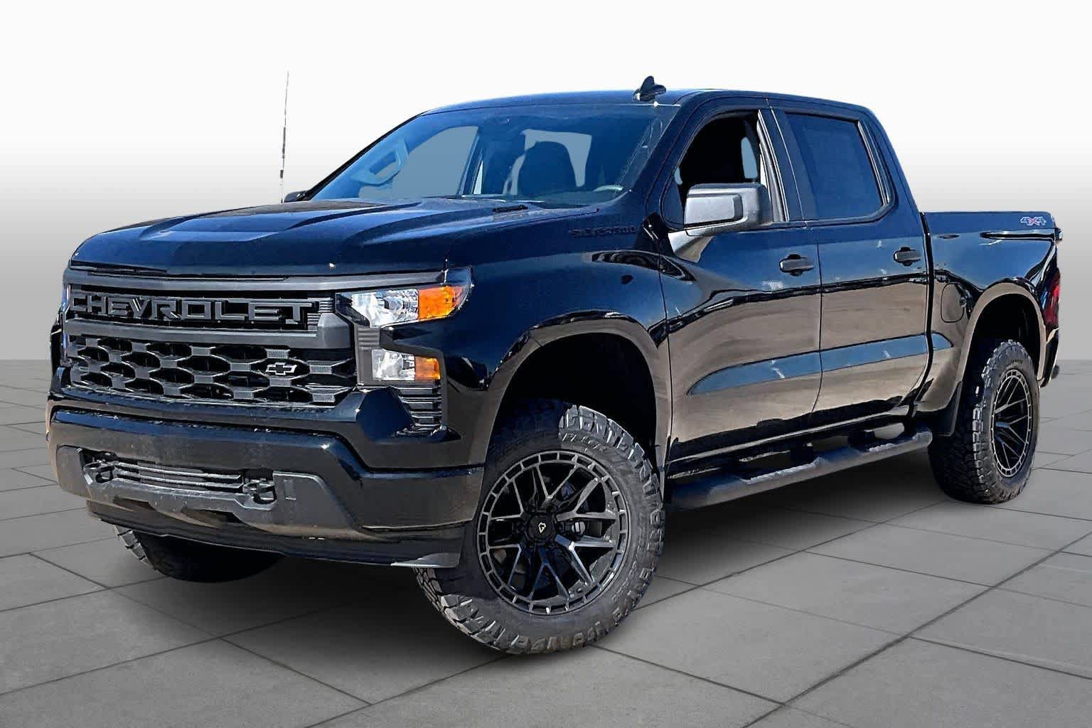 New 2026 Chevrolet Silverado 1500 Custom w/ Turbomax Blackout Package AWD/4WD image 2