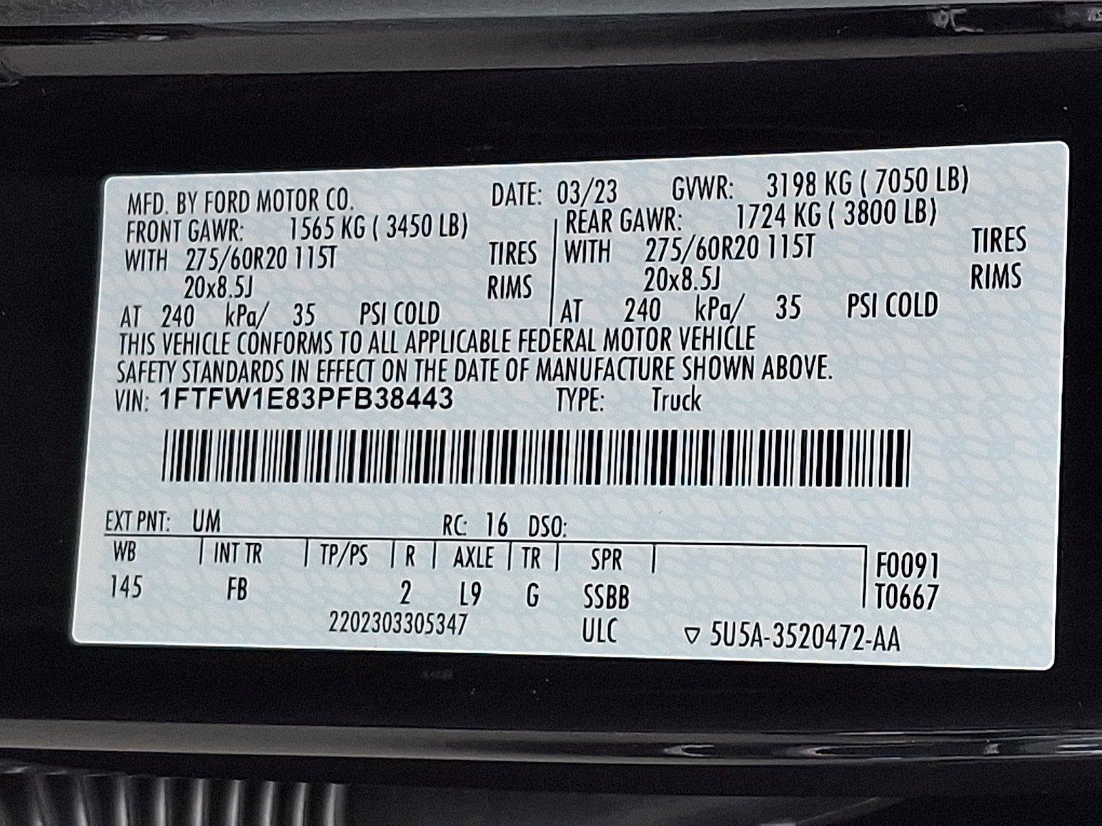 Used 2023 Ford F150 XLT w/ Equipment Group 302A High AWD/4WD image 27