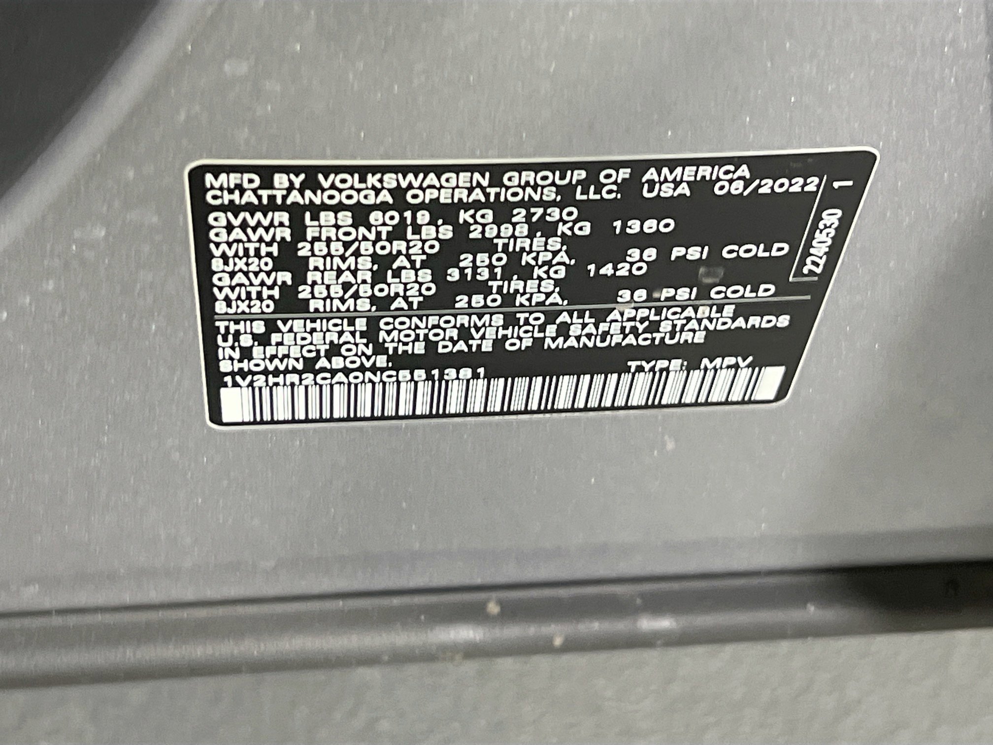 Used 2022 Volkswagen Atlas SE image 31