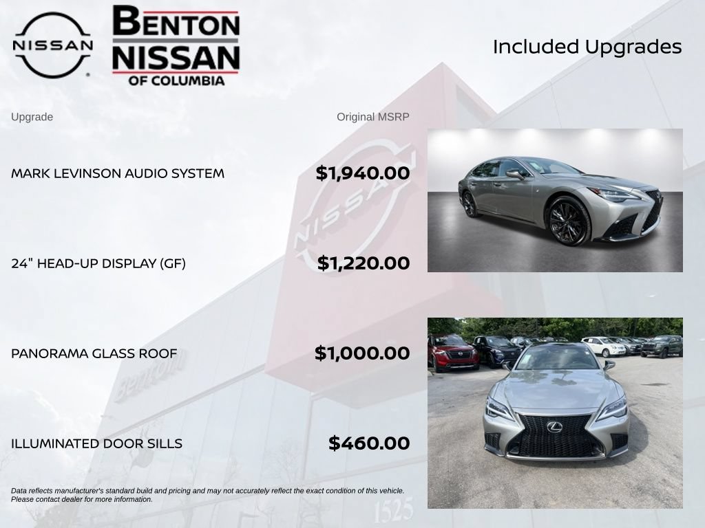 Used 2023 Lexus LS 500 F Sport w/ Cold Weather Package (CK) RWD image 6