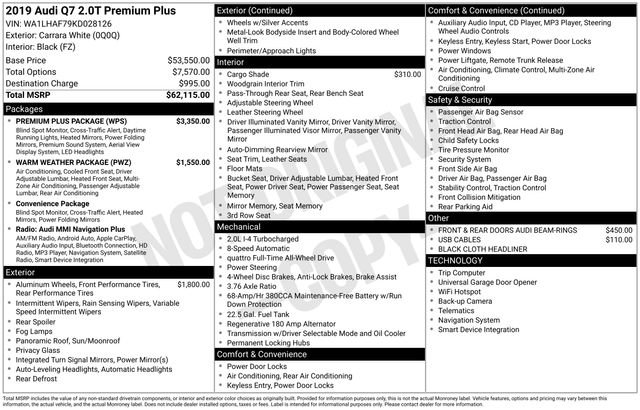 Used 2019 Audi Q7 2.0T Premium Plus w/ Premium Plus Package image 38