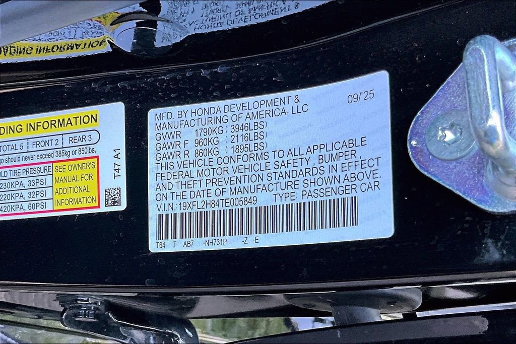 Certified 2026 Honda Civic Sport image 14