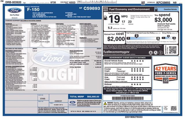 Used 2019 Ford F150 Lariat w/ Equipment Group 502A Luxury AWD/4WD image 5