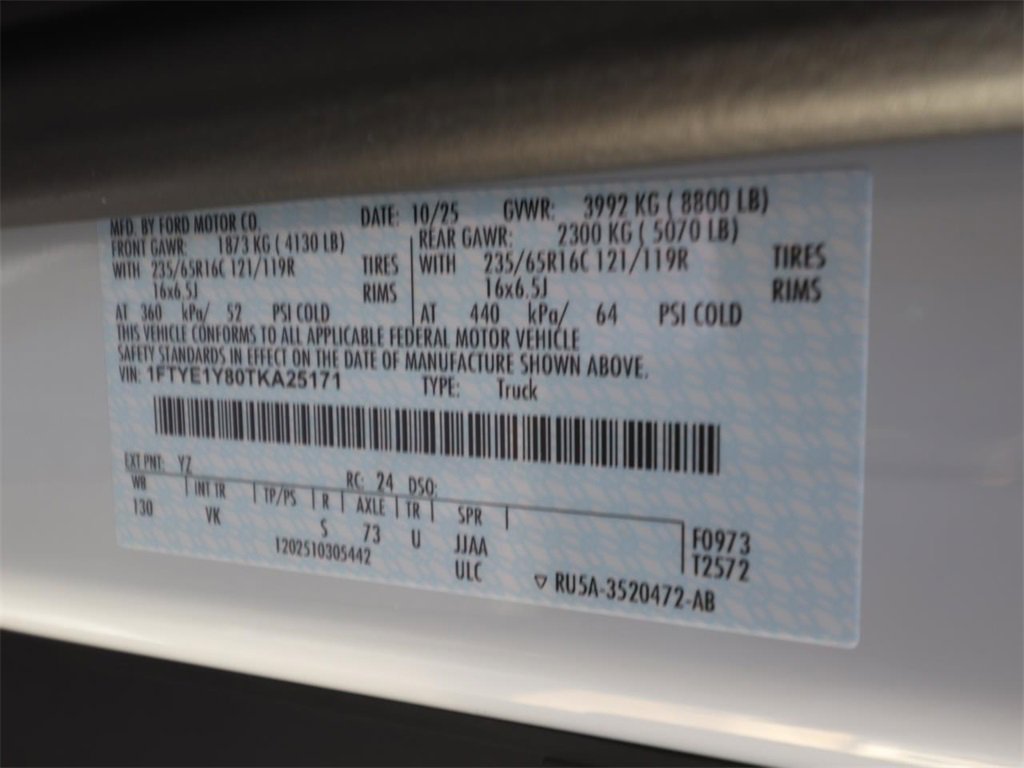 New 2026 Ford Transit 150 Low Roof w/ Load Area Protection Package image 22