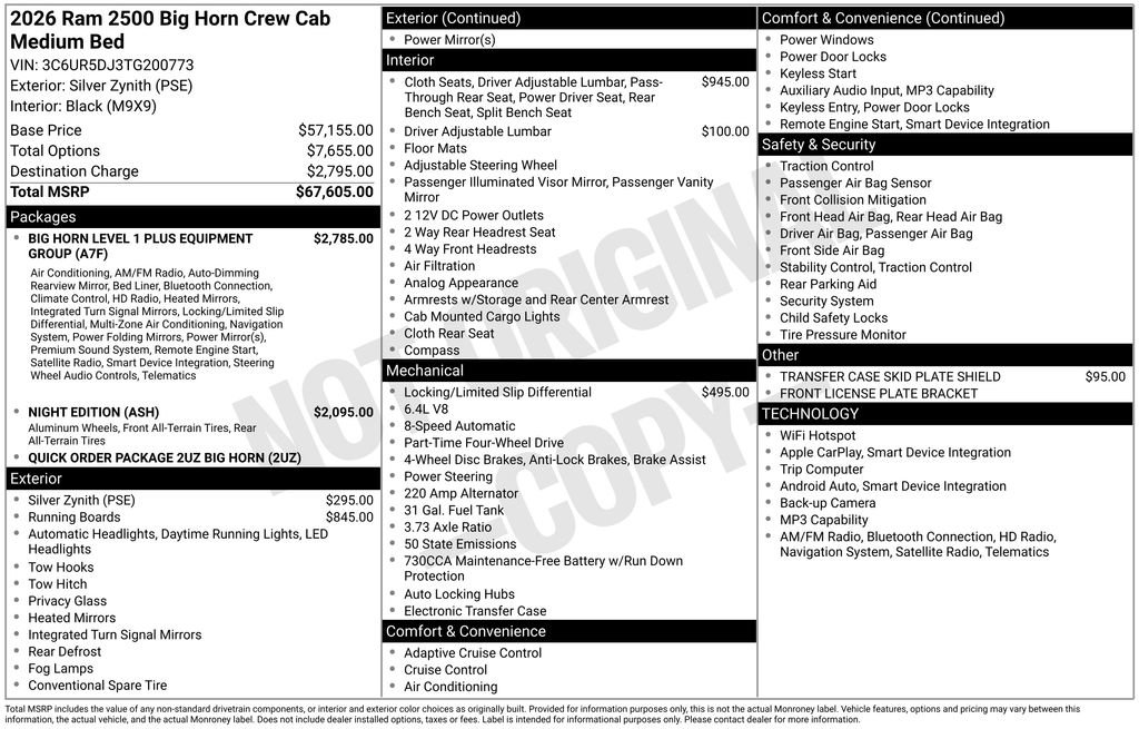 Used 2026 RAM 2500 Big Horn AWD/4WD image 23