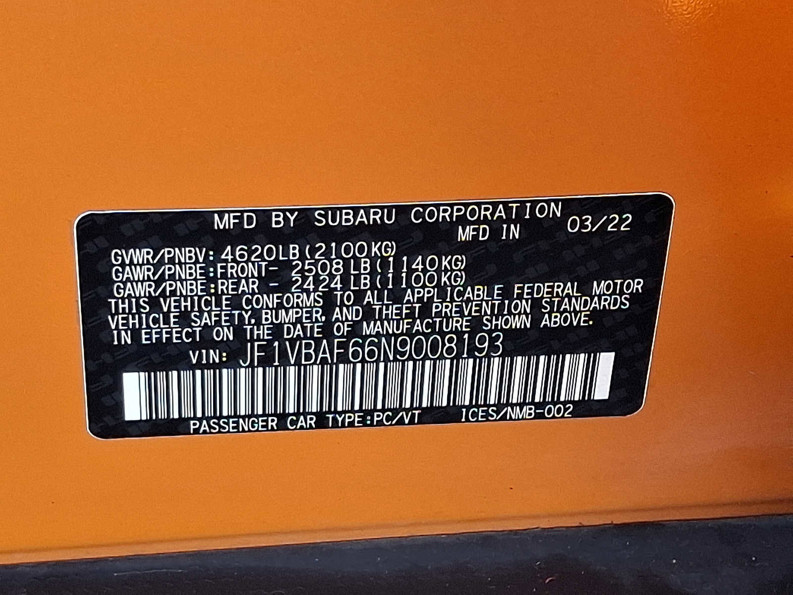Used 2022 Subaru WRX Premium AWD/4WD image 28