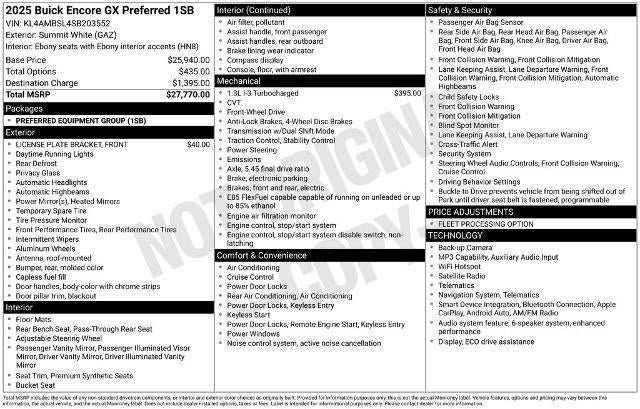 Certified 2025 Buick Encore GX Preferred image 31