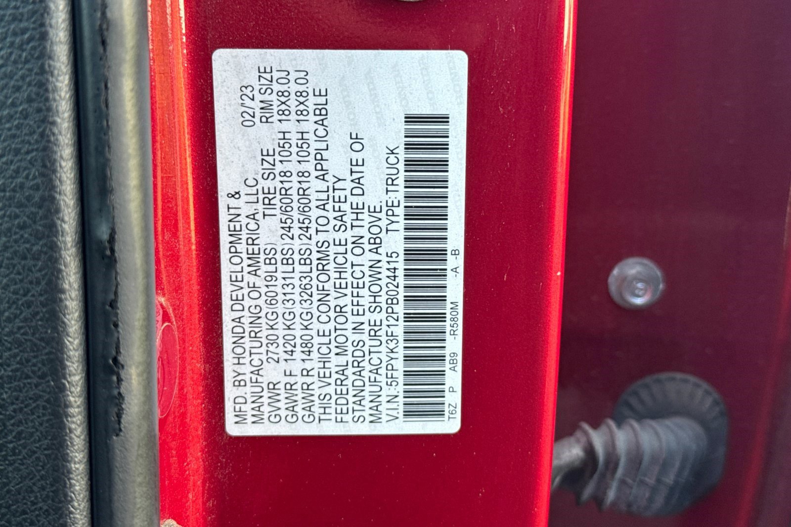 Used 2023 Honda Ridgeline Sport image 20